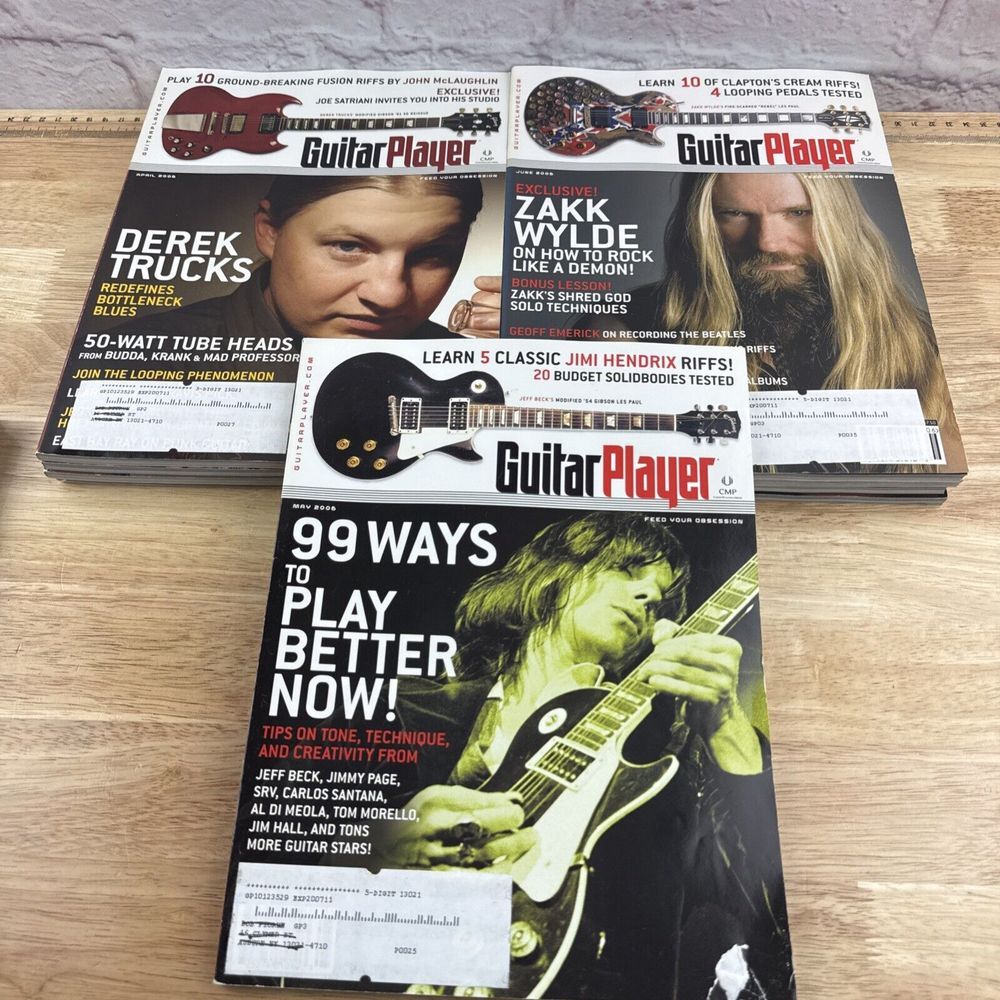 2006 Set Of Guitar Player Magazine Lot of (12) Various Issues‎ VG+ - Picture 5 of 6